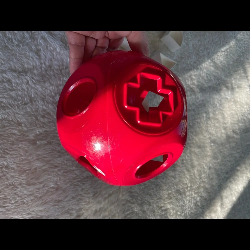 Tupperware Special Edition Red & White Shape O Ball by TUPPERWARE